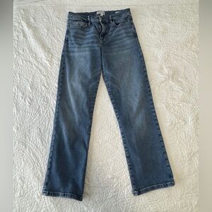 Frame Denim Straight Leg Blue Jeans